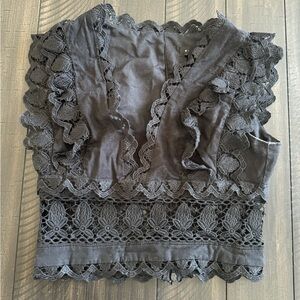 Endless rose black crop top - XS